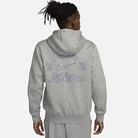 Nike Mens Nike Club Fleece Pullover Hoodie - Mens Dark Grey Heather/Light Smoke Grey Size XL