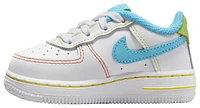 Nike Boys Air Force 1 LV8 WCRD - Boys' Toddler Shoes White/Blue/Orange