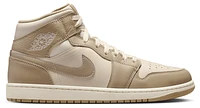 Jordan Mens AJ 1 Mid SE Poolside - Basketball Shoes Bone/Khaki/Pink