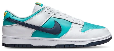 Nike Mens Nike Dunk Low - Mens Shoes White/Teal/Pink Size 11.5