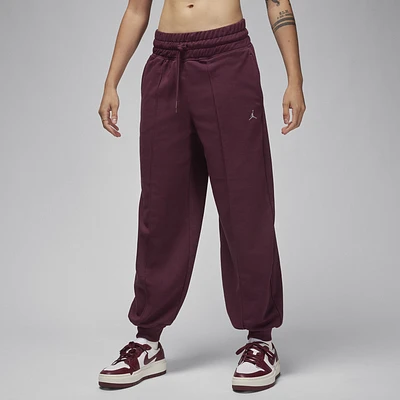 Jordan Womens Jordan SPT Fleece GFX Pant - Womens Night Maroon/Stealth Size XS