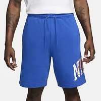 Nike Mens Nike Club FT Shorts - Mens Safety Orange/Game Royal Size M