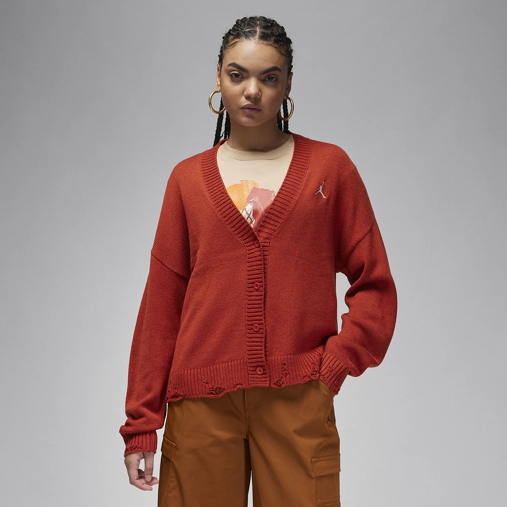 Jordan Womens Distressed Cardigan