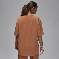 Jordan Womens Graphic Oversized T-Shirt - Dusty Peach/Dune Red