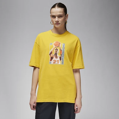 Jordan Womens Graphic Oversized T-Shirt - Yellow Ochre