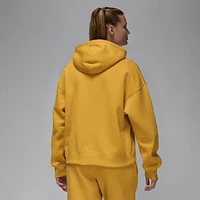 Jordan Womens Brooklyn Fleece Pullover - Yellow Ochre/Dusty Peach