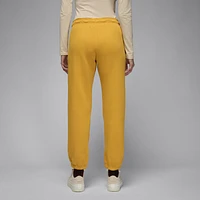 Jordan Womens Jordan Brooklyn Fleece Pants - Womens Yellow Ochre/Dusty Peach Size M