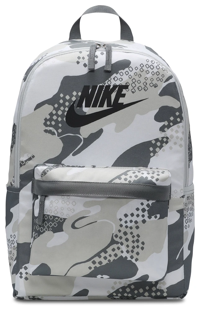 Nike Boys Nike Heritage Backpack - Boys' Grade School Lt Orewood Brown/White/Hydrangeas Size One Size