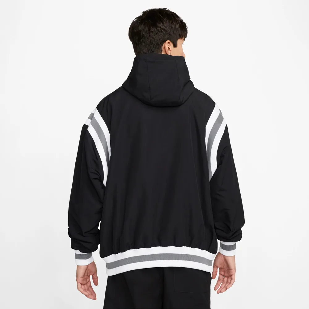 Nike Mens Authentic Woven LND Half-Zip Hoodie - Black/White