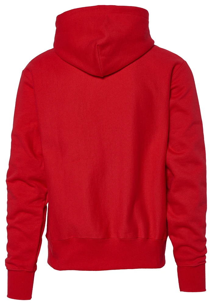 Champion Mens Champion Reverse Weave Left Chest C Pullover Hoodie - Mens Team Red Scarlet/Red Size XXL