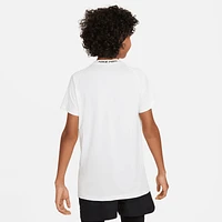 Nike Boys NP Dri-FIT Short Sleeve Top 24 - Boys' Grade School Black/White