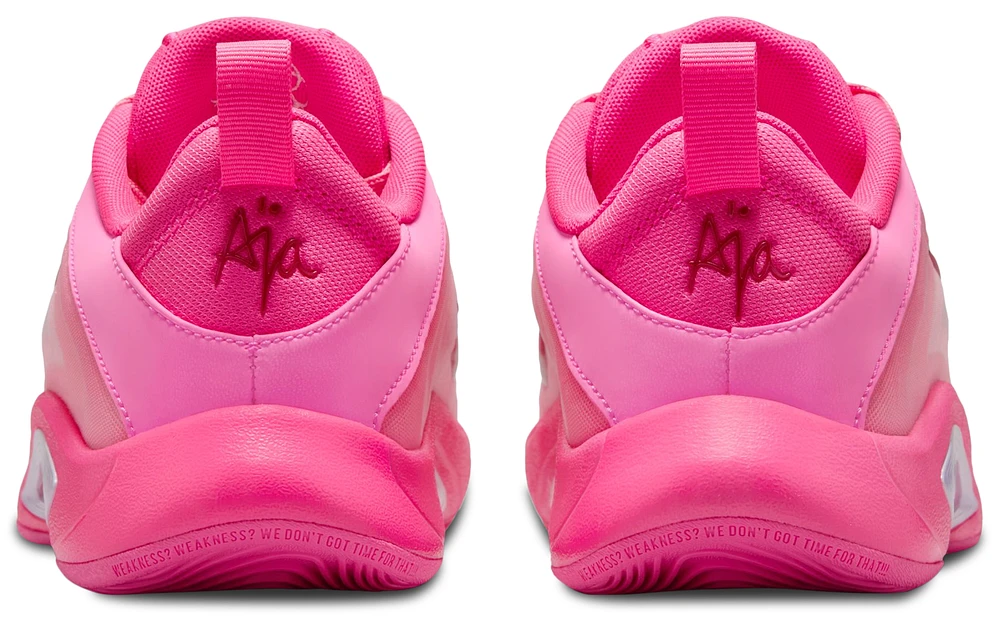 Nike Girls Nike A'One - Girls' Grade School Running Shoes Pink/Pink Size 02.0