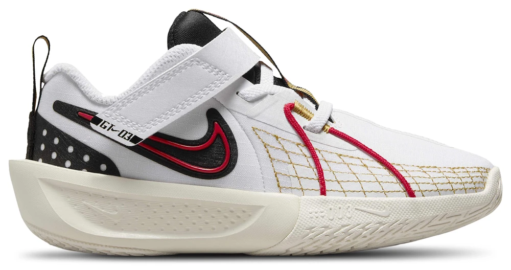 Nike Boys G.T Cut 3 - Boys' Preschool Shoes White/University Red/Black