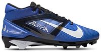 Nike Mens Nike Alpha Menace 4 Pro - Mens Football Shoes White/Metallic Silver/Hyper Royal Size 11.0