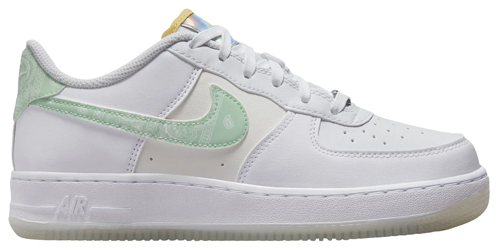 Nike Boys Air Force 1 LV8 CN - Boys' Grade School Basketball Shoes Mint Foam/White/White