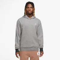 Jordan Mens Jordan Essential Fleece Pullover - Mens White/Carbon Heather Size S