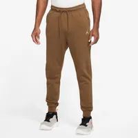 Jordan Mens Jordan Essentials Fleece Pants - Mens Lt British Tan/White Size XXL