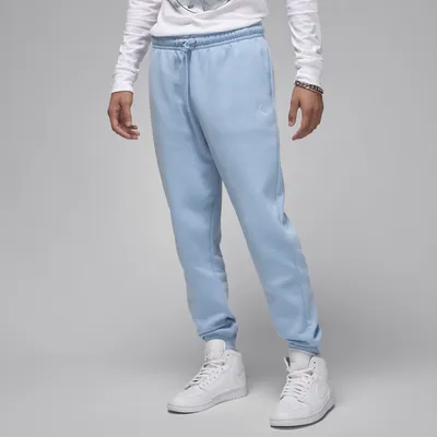 Jordan Mens Jordan Essentials Fleece Pants - Mens White/Blue Grey Size XL