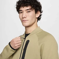 Nike Mens Tech Fleece Bomber Jacket - Neutral Olive/Black