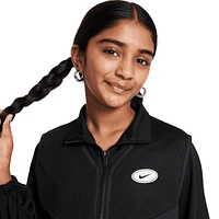 Nike Girls Nike NSW Dance Jacket-PD - Girls' Grade School Black/White Size M