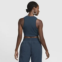 Nike Womens Nike Essential Rib Crop Tank