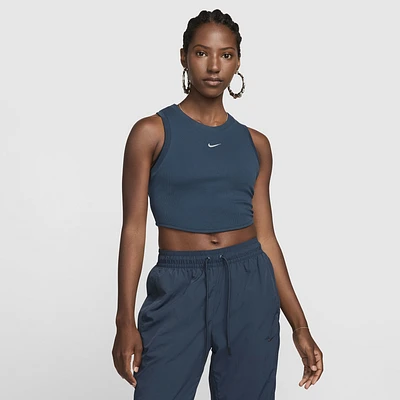 Nike Womens Essential Rib Crop Tank