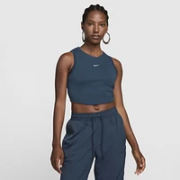 Nike Womens Nike Essential Rib Crop Tank