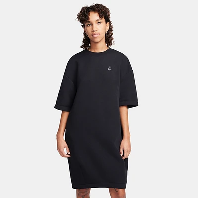 Nike Womens NSW Tech Fleece Oversized Dress - Black/Black