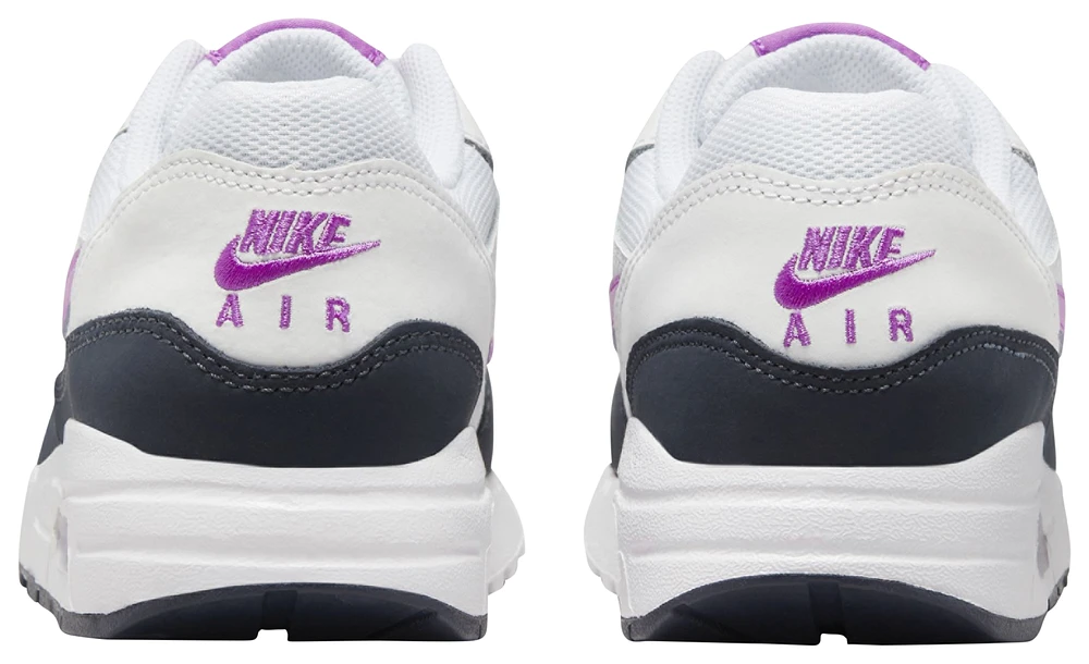 Nike Girls Air Max 1 BG - Girls' Grade School Basketball Shoes White/Fuchsia