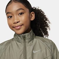 Nike Girls Nike Windrunner Oversized Dance Jacket - Girls' Grade School Green/Green Size M