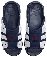 Nike Mens Nike Air More Uptempo Slide - Mens Shoes Midnight Navy/University Red/White Size 08.0