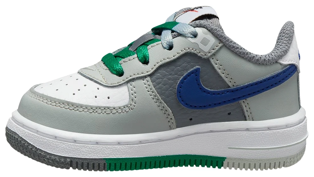 Nike Boys Air Force 1 LV8 - Boys' Toddler Basketball Shoes Light Silver/Deep Royal/White