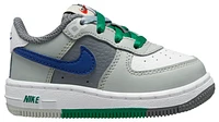 Nike Boys Air Force 1 LV8 - Boys' Toddler Basketball Shoes Light Silver/Deep Royal/White