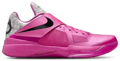 Nike Mens Kevin Durant KD IV - Basketball Shoes Pink Fire/Black/Metallic Silver