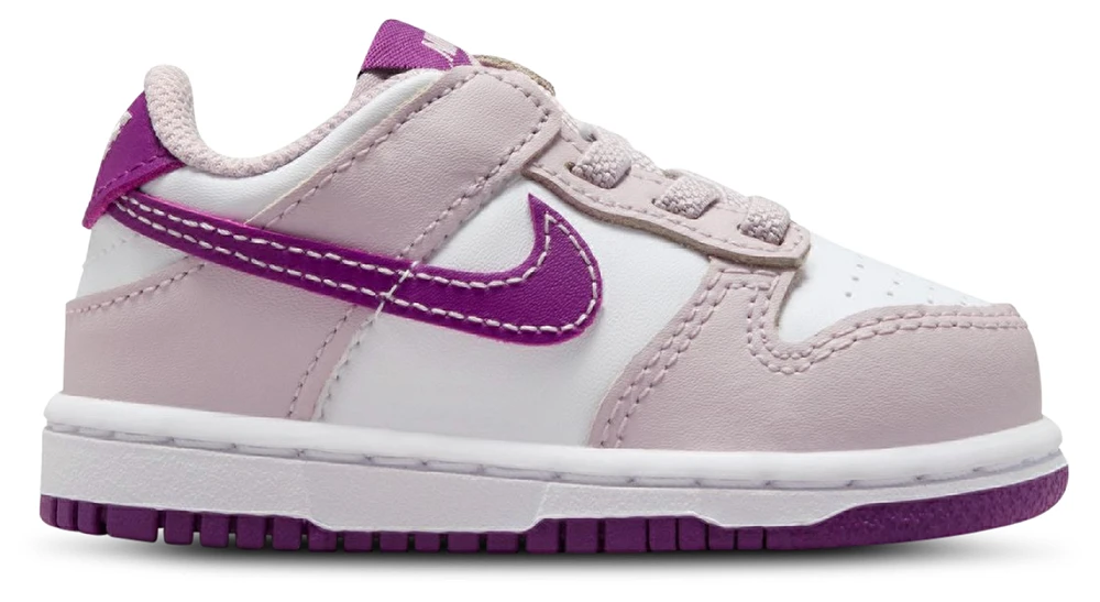 Nike Girls Dunk Low - Girls' Toddler Shoes White/Violet