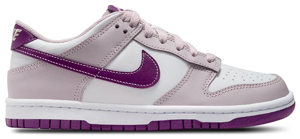 Nike Girls Dunk Low - Girls' Grade School Basketball Shoes White/Violet