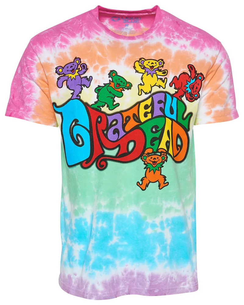 Graphic Mens Graphic Grateful Dead Flipside Rainbow Bears - Mens Multi/Multi Size M