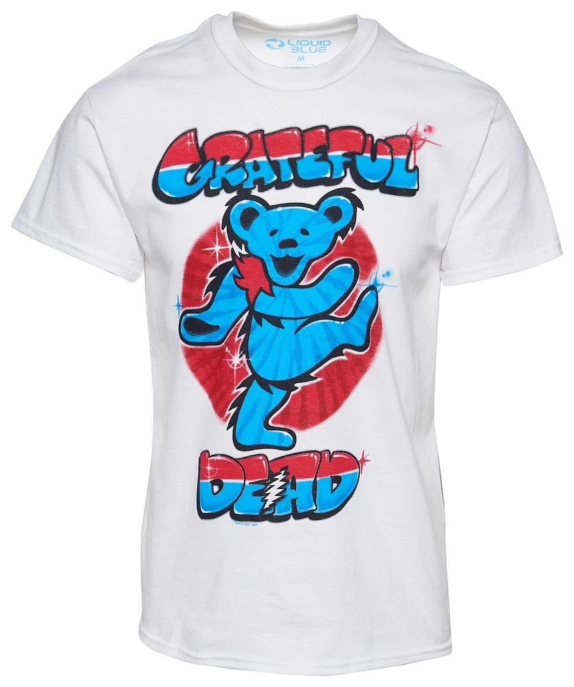 Grateful Dead Mens Grateful Dead Independence Bear Americana T-Shirt