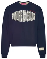 Future Is Color Mens Our Dreams Fleece Crew - Blue/Tan