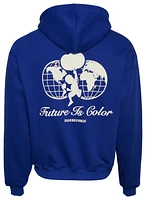 Future Is Color Mens Dreams Build Hoodie - Blue/Natural