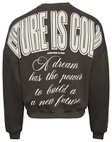 Future Is Color Mens Letterman Crew - Gray/Natural