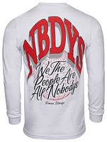 Famous Nobodys Mens NVY We Are Long Sleeve - White