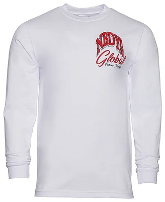 Famous Nobodys Mens NVY We Are Long Sleeve - White