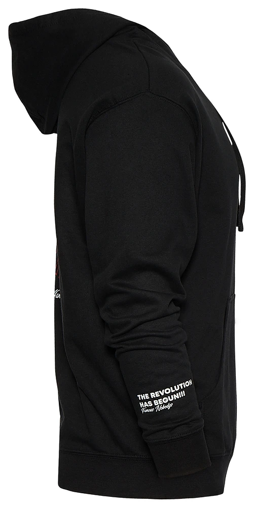 Famous Nobodys Mens Fame Addiction Hoodie - Black/White/Red