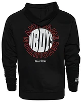 Famous Nobodys Mens Fame Addiction Hoodie - Black/White/Red