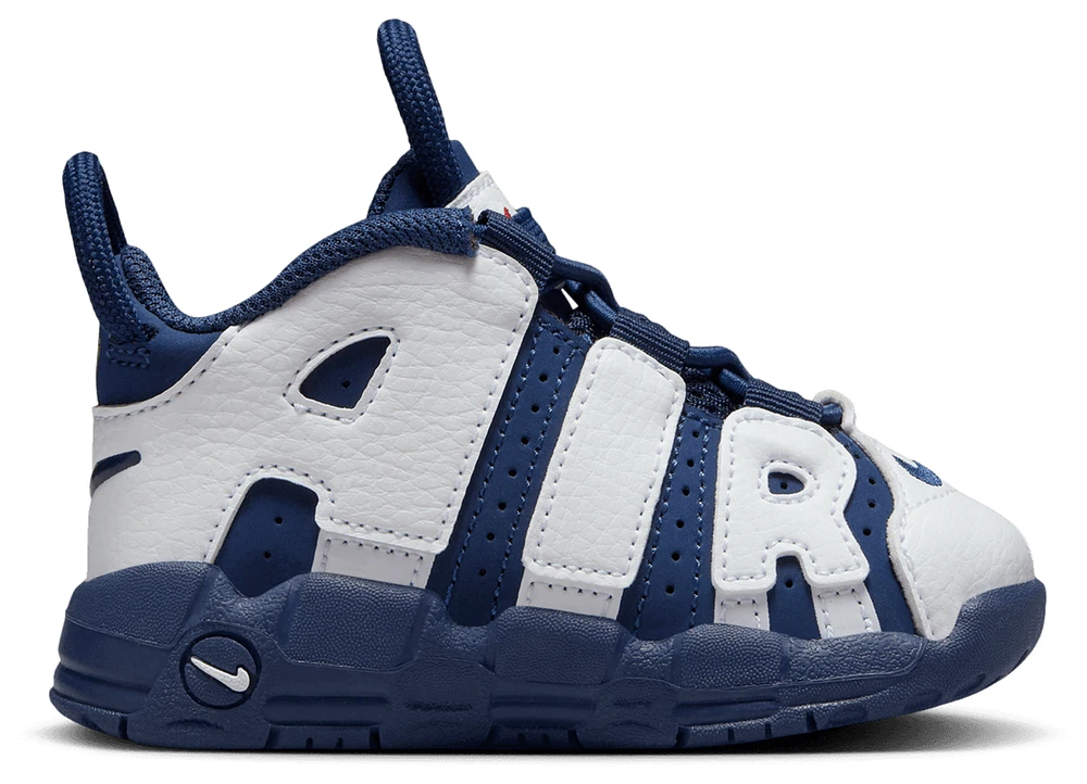 Nike Boys Air More Uptempo - Boys' Toddler Shoes White/Navy/Gold