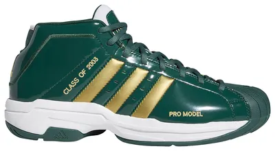 adidas Mens Pro Model 2G - Basketball Shoes Green/Gold/White