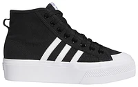 adidas Originals Womens Nizza Platform Mid - Basketball Shoes White/Black