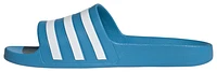 adidas Mens Adilette Aqua Slides - Shoes Solar Blue/Ftwr White/Solar Blue