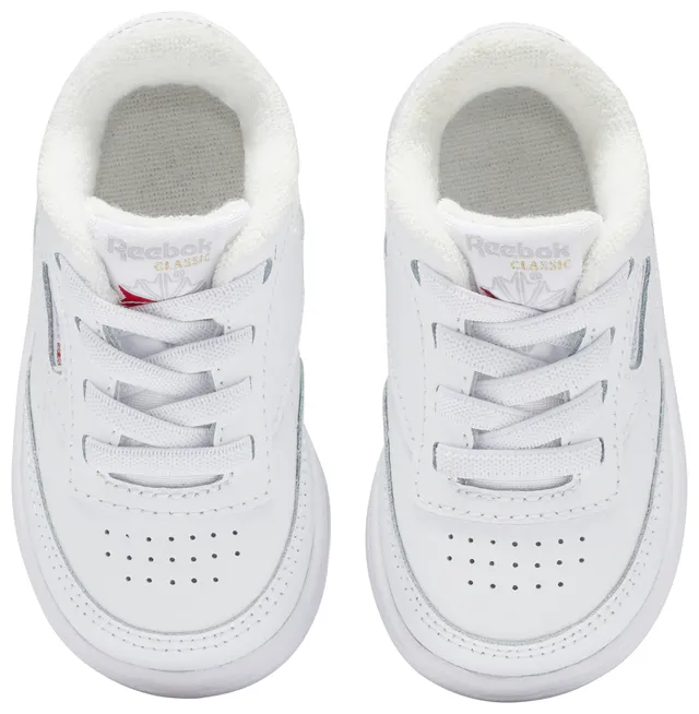 Womens Reebok Club C Revenge Athletic Shoe - White / Gold / Gum